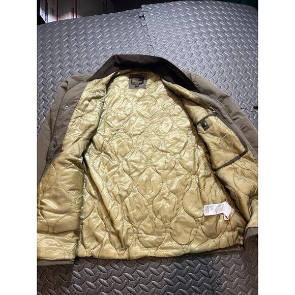 J.Crew Wallace & Barnes Men's Medium Insulated Coach's Jacket PrimaLoft Green - Picture 9 of 9